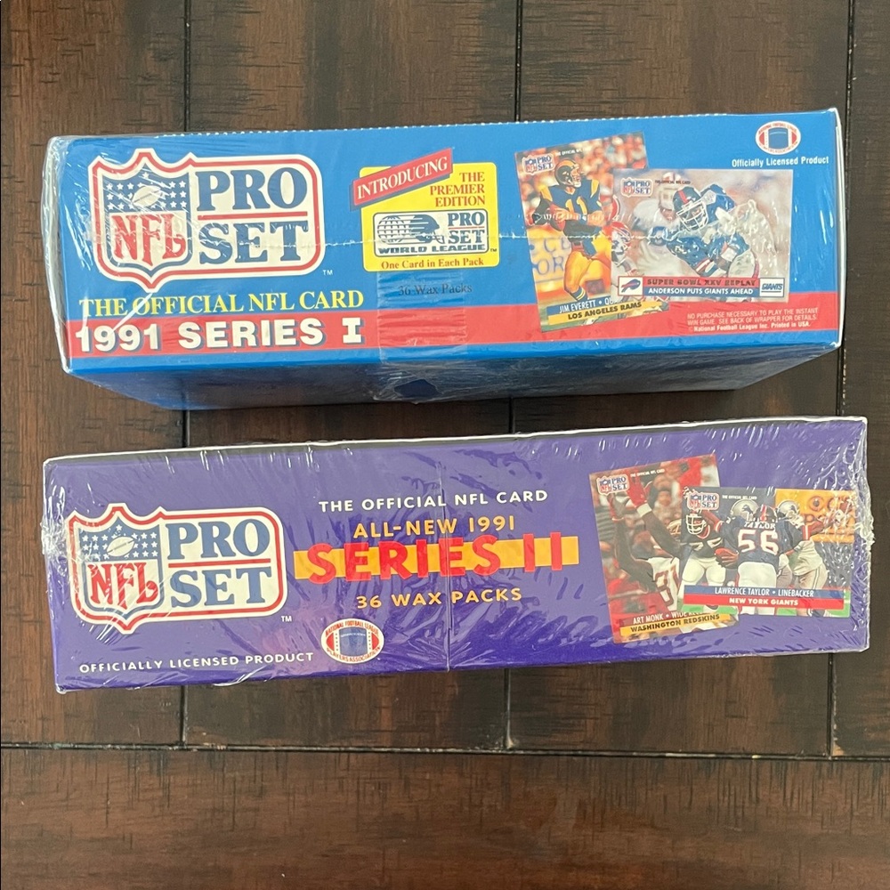 2 pack. NFL Pro Set 1991 Series I & II Trading Cards - Picture 2 of 4